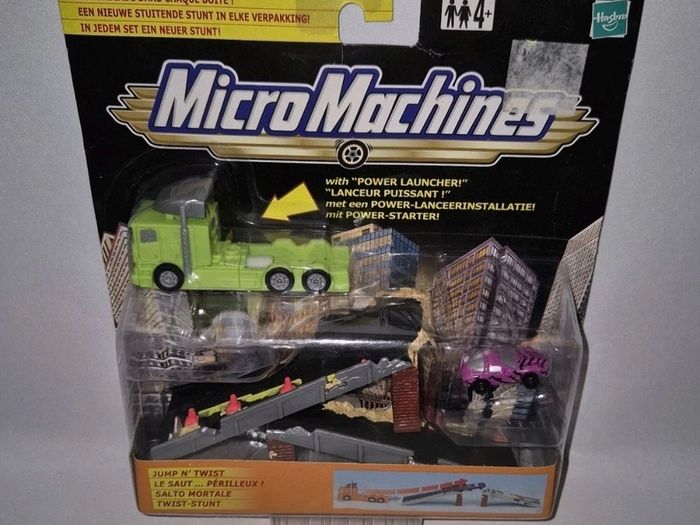 2001 Micro Machines Stunt Dead End Leap Truck With Power Launcher New Hasbro