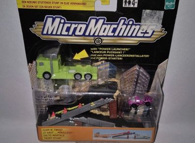 2001 Micro Machines Stunt Dead End Leap Truck With Power Launcher New Hasbro