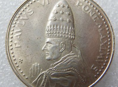 Sterling Silver Vatican City Commemorative Pope Paulus VI Meda Pope Paul VI Anno Santo 1975 commemorative medal