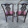 A pair of 19th century Chippendale style chairs Image 4