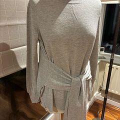 Whistles Grey Tie - Front Knit - Sweater - Size L