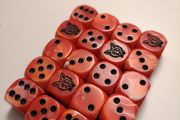 Dice - 20 Red dice with graphic