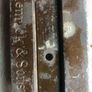 Antique door sliding bolt 1876, a Kenrick & sons bronze/brass door bolt Image 8