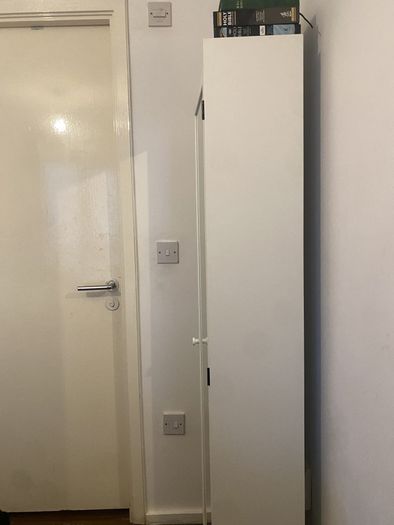 IKEA SILVERAN High Cabinet with Mirror Door