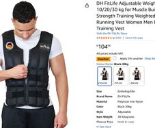 Weights vest