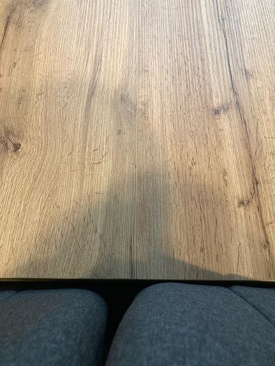 Large Extendable Solid Wood Table and Chairs - 6 Dark Grey