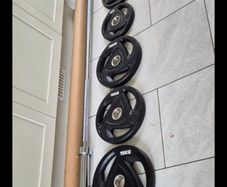 large brand new olympic weight set D