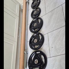 large brand new olympic weight set D