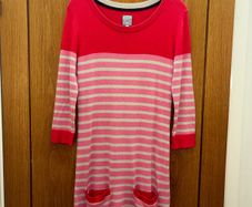 Joules striped dress with wool