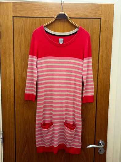 Joules striped dress with wool