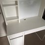 IKEA MICKE Desk with Upper Add-on Unit White, Excellent Condition Image 4