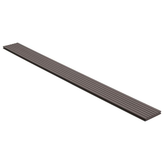 WPC Solid Decking Boards with Accessories 30m SQ 2.2m Dark Brown