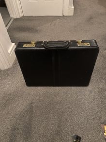 Black Leather Brief Case good as new