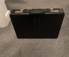 Black Leather Brief Case good as new