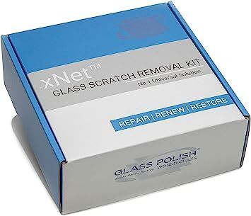 GLASS POLISH 28003 DIY Glass Scratch Repair Kit, Glass Scratch Remover, Removes Scratches, Water deposits, Scuffs/Suitable for Any Type of Glass