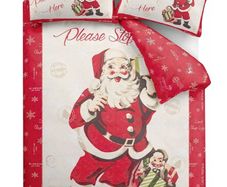 Catherine Lansfield Christmas King Size Duvet Set Postage Included