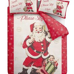 Catherine Lansfield Christmas King Size Duvet Set Postage Included