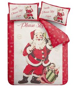 Catherine Lansfield Christmas King Size Duvet Set Postage Included
