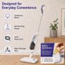 Steam Mop 12-in-1 with Detachable Handheld Floor Steam Cleaner 3 Steam Levels, 470ml Water Tank, 15s Heat-Up, Continuous Steam, Fragrance Compartment and Accessories for Sealed Hard Floors Image 6