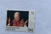 1979 Irish Stamp -  Pope John Paul 2