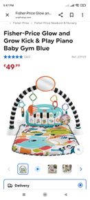 Fisher-price Glow & Grow Kick & Play Piano Baby Gym