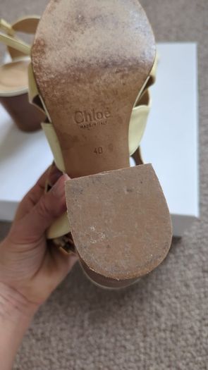 Chloe Classic Leather Sandals - Size 40