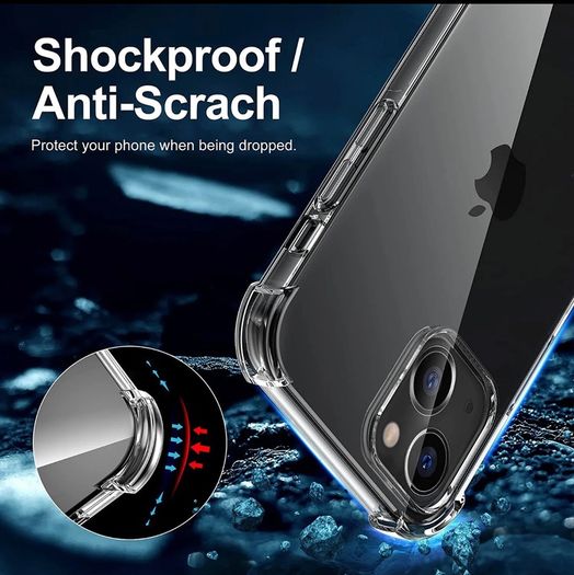 For iPhone 13 Case ShockProof Bumper Soft Phone Protective Cover Clear TPU New