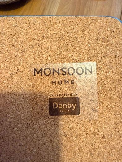 Monsoon Home by Denby Paisley collection plates + Matching Placemats & Coasters