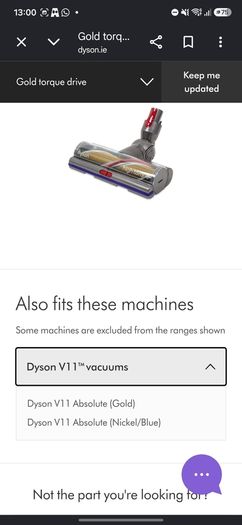 Dyson v11 gold torque drive (new in box)