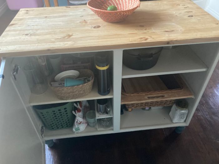 Rustic Pine Kitchen Island
