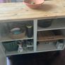 Rustic Pine Kitchen Island Image 3