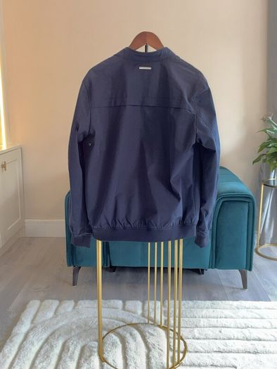Mens navy smart-casual bomber jacket by Springfield