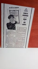 Irish Aircorps 1969 Reproduction Recruitment Notice Poster Ireland