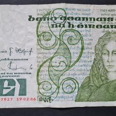 Ireland 1 Pound 1986 Queen Medb Banknote (GBF)