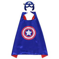 Captain America Superhero Cosplay Cape Boys Girls Costume with Mask Halloween Birthday Party for Year Gifts