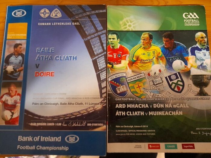 GAA various All Ireland SFC quarter and semi finals programmes