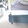Superking teal Velvet bed Image 3
