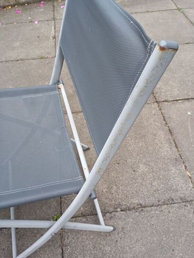 Garden table and two chairs