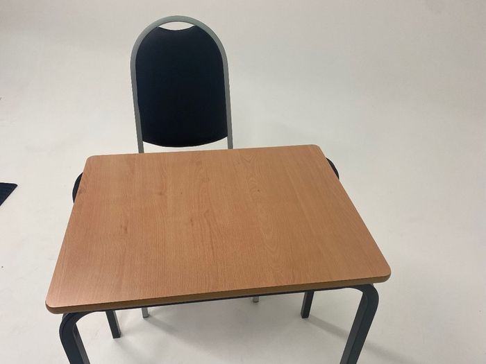 desk and chair