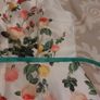 White Satin Floral Dress Image 5