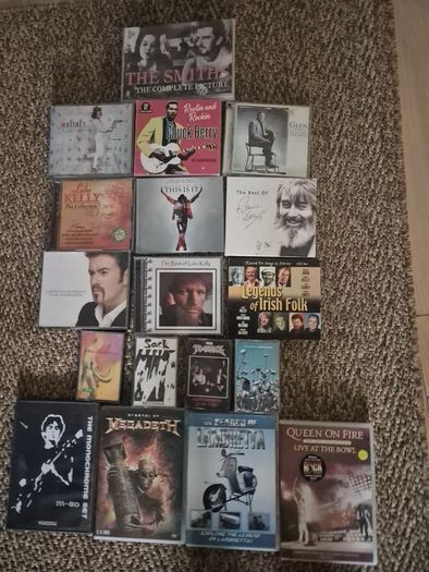 Selection of CD's, Tape Cassettes and Music DVD's