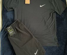 Nike Miller Dri-FIT Set Black T-Shirt & Shorts Mens Size Large