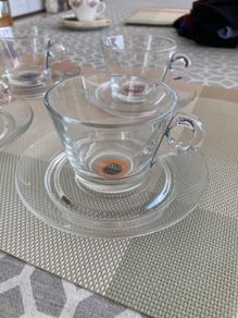 4 x La Vazza Coffee  Cups and saucers