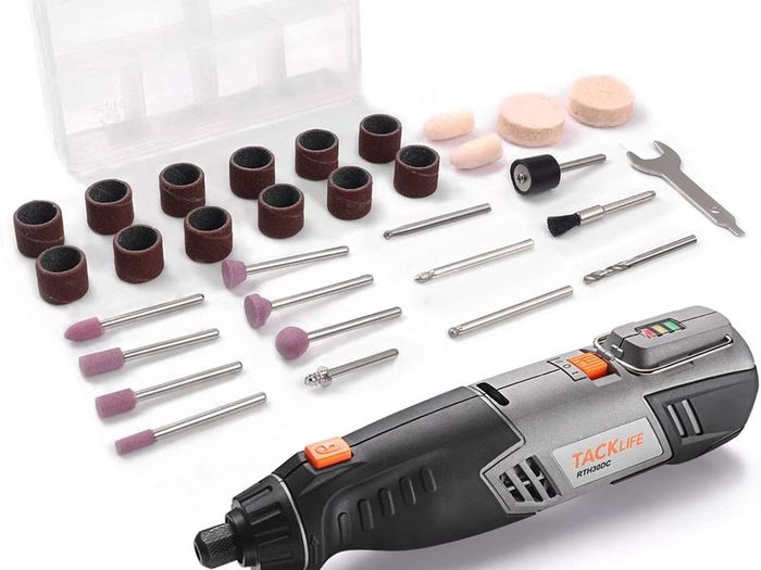 Rotary Tool, Cordless Rotary Tool 4V Power Potable Grinder with 31 Accessories and USB Cable for Recharging, Perfect for DIY Creation and Light Duty