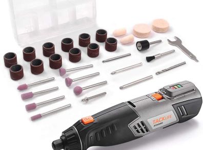 Rotary Tool, Cordless Rotary Tool 4V Power Potable Grinder with 31 Accessories and USB Cable for Recharging, Perfect for DIY Creation and Light Duty