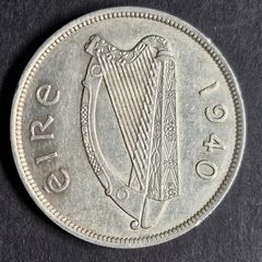 Ireland 1940 Silver Half crown