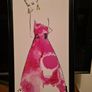 Lady in Pink Dress Print Image 3