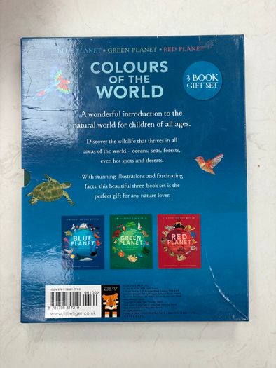 Colours of the World 3-Book Hardback Gift Box Set (Blue, Green, Red Planet)