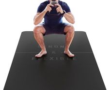 Large Exercise Mat - Extra Wide & Extra Thick Yoga Mat for Men & Women (183cm x 80cm x 10mm) - TPE Fitness Non Slip Gym Mat for Home HIIT Workouts, Pilates, Gymnastics