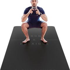 Large Exercise Mat - Extra Wide & Extra Thick Yoga Mat for Men & Women (183cm x 80cm x 10mm) - TPE Fitness Non Slip Gym Mat for Home HIIT Workouts, Pilates, Gymnastics